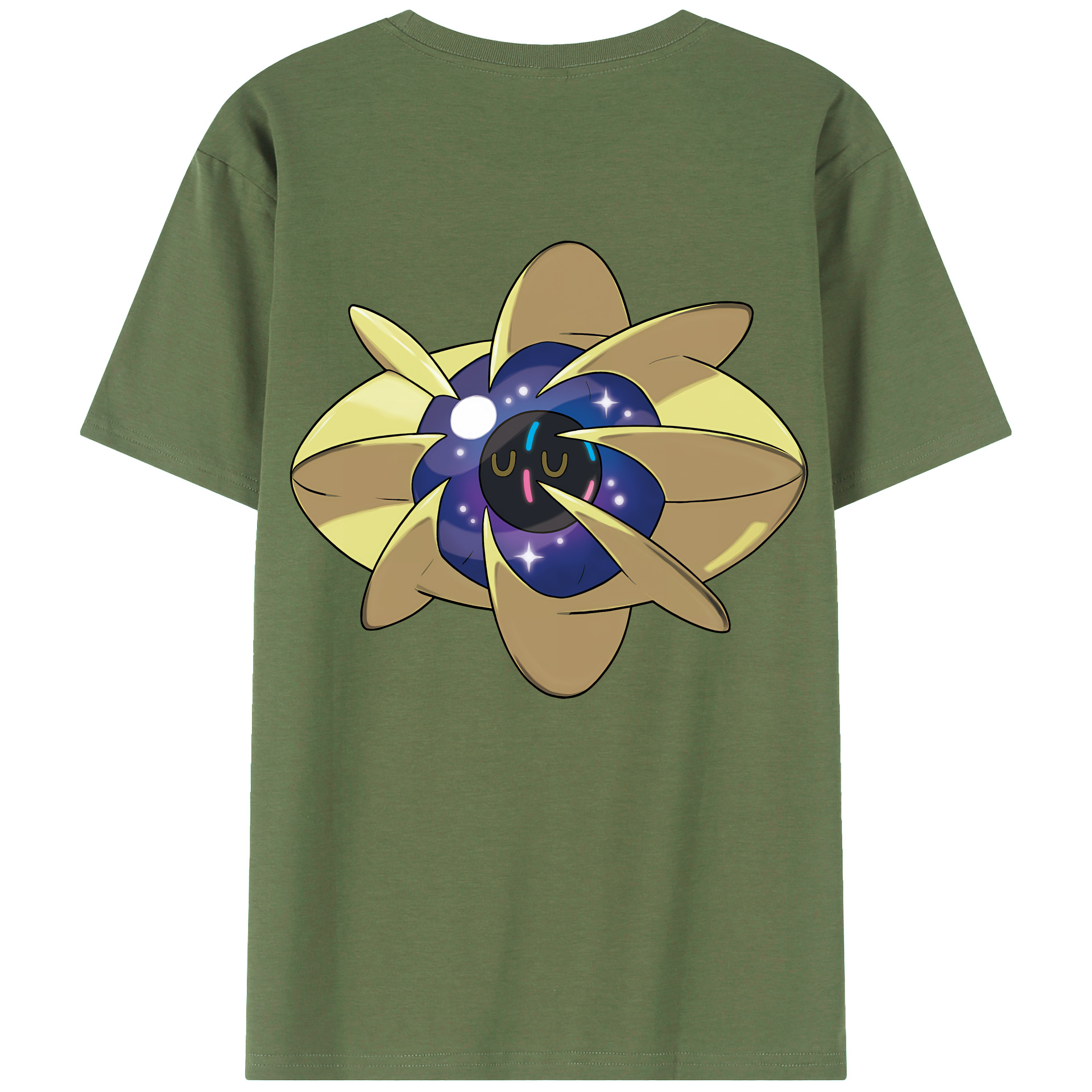 （画像用） ポケットモンスター Pokémon 綿100％ メンズ半袖Tシャツ（バックプリント） 通気性